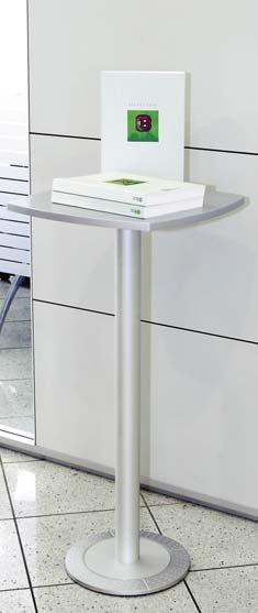 80x80mx0mm rondo glas: tischplatte, mdf silber lackiert 80x80mx0mm rondo glass: table top, tempered glass, 80x80mx0mm con