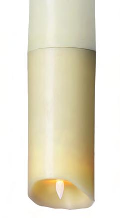 Die Sompex FLAME spendet ein warmes, romantisches Kerzenlicht auch dort, wo offenes Feuer eine Gefahr darstellt.