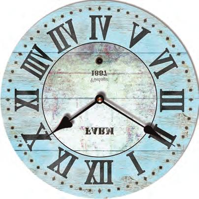 wanduhr, holz wall clock, wood Ø 34 cm
