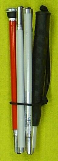 Langstock, Faltstock 6-teilig Faltstock, 6-teilig Kunststoff, flach 122-162 cm in 5 cm Schritten min. Länge: ca. 1/6 der Länge ca.