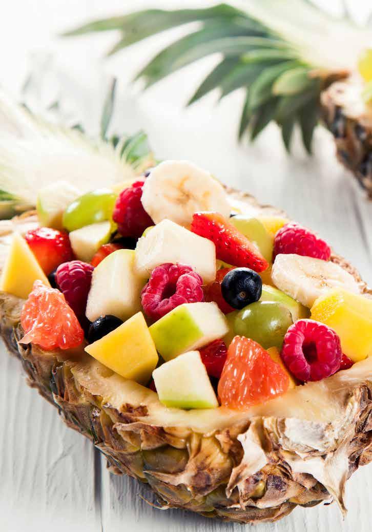 BESSER TIEFGEKÜHLT Früchte, die bei Raumtemperatur gelagert werden, verlieren pro Tag bis zu 50% ihrer wertvollen Inhaltsstoffe.