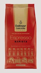 Alois Dallmayr KG Dallmayr Espresso Barista 80 Prozent Arabica 20 Prozent Robusta beste Provenienzen aus Süd- und Zentralamerika dunkel sehr lange Röstung auf italienische Art weich und voll 6 1