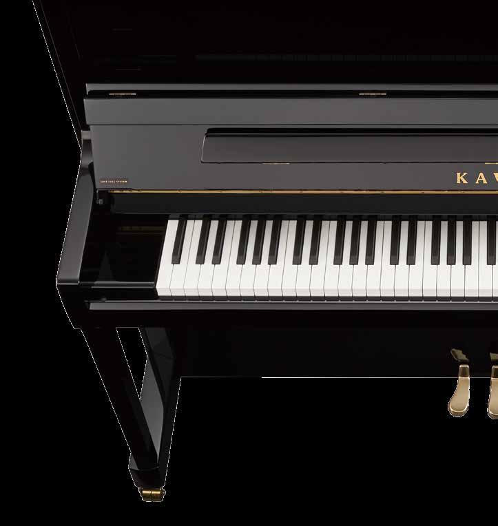 HYBRID PIANO Die AnyTimeX2 Instrumente beinhalten ein integriertes Stummschaltungssystem mit leistungsfähigen digitalen