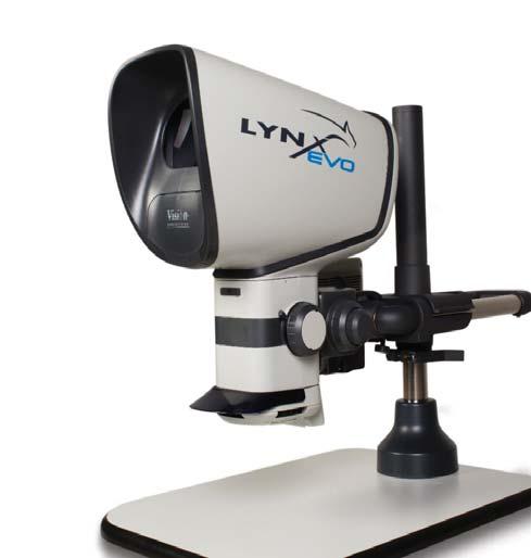 Power your productivity Das Lynx EVO ist ein Stereomikroskop ohne Okulare, das Ihnen durch 3-dimensionale Bilddarstellung in erstklassiger Qualität zu höherer Produktivität verhilft.