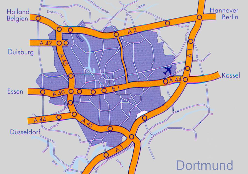 Dortmund, die dynamische Westfalenmetropole Dortmund, mit knapp 600.
