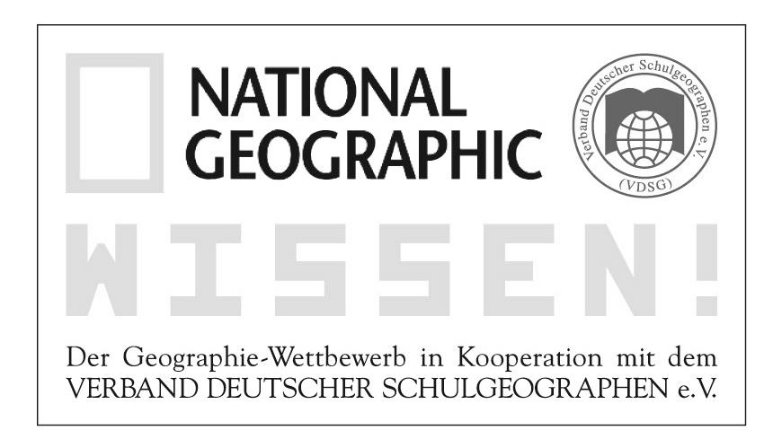 10 NATIONAL GEOGRAPHIC WISSEN 2004 Der Geographiewettbewerb von National Geographic Deutschland und dem Verband Deutscher Schulgeographen e.v. "Kinder und Jugendliche begeistern sich für das Fach Geographie.