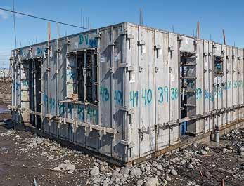 Wird UNO im Geschossbau eingesetzt, kann das UNO Kickerprofil als Auflager für die Wandschalung des nächsten Betonierabschnitts dienen.