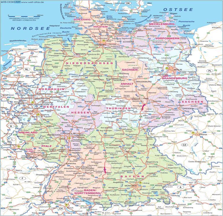 Federal Republic of Germany Population, Road-Network, Traffic Inhabitants: 82,5 Mio. Size: 357.046 km² Density of population: 231 Inhab.