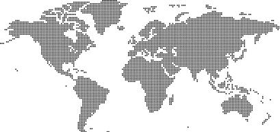 Junioren) im Jahr 2015 8 63 85 83 Athleten an 128 Wettkampforten weltweit 55 24 Map of World - Dots by