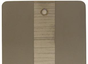 003 - Rekalibrierung Testkörper PSM-5 Der Kontrollkörper NR-5 ist eine rechteckige Platte aus rostfreiem Stahl mit den Abmessungen 4 x 6 Zoll (153 x 102 mm).