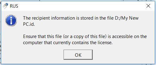 Gewünschten Dateinamen eingeben und Speichern -Button anklicken. iii. Beispiel: D:\My New PC.ID b.