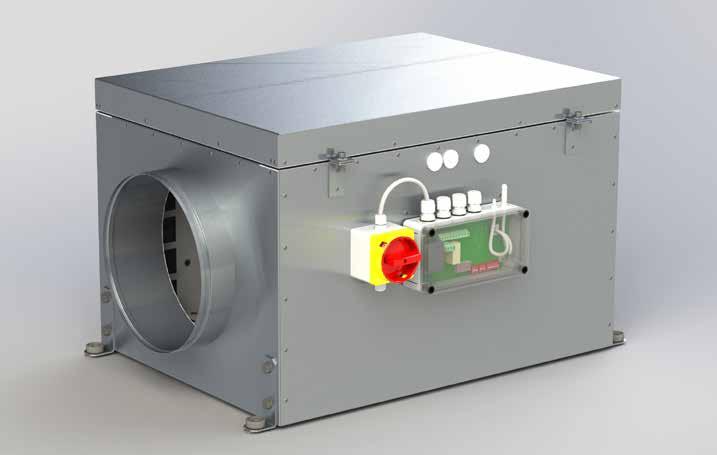 26 AERECO Produktkatalog VCZ Zentrale EC-Ventilatoren für die innenaufstellung in MFH Ventilatoren 5 Ventilatormodelle: Fördervolumen von 5 m 3 /h bis 4.