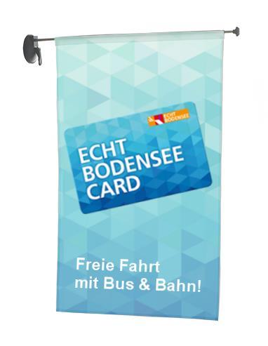 Banner & Fahnen Window-Flag ECHT BODENSEE 4-farbig bedruckt 75 cm Breite x 110 cm Länge Anbringung per Saugnapf / Outdoor geeignet Stückpreis: 82,00 inkl. MwSt.