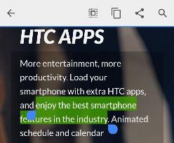 47 Die erste Woche mit dem neuen Telefon Arbeiten mit Text Auswählen, Kopieren und Einfügen von Text In HTC Apps wie Mail und Nachrichten können Sie Text auswählen und kopieren und ihn anschließend