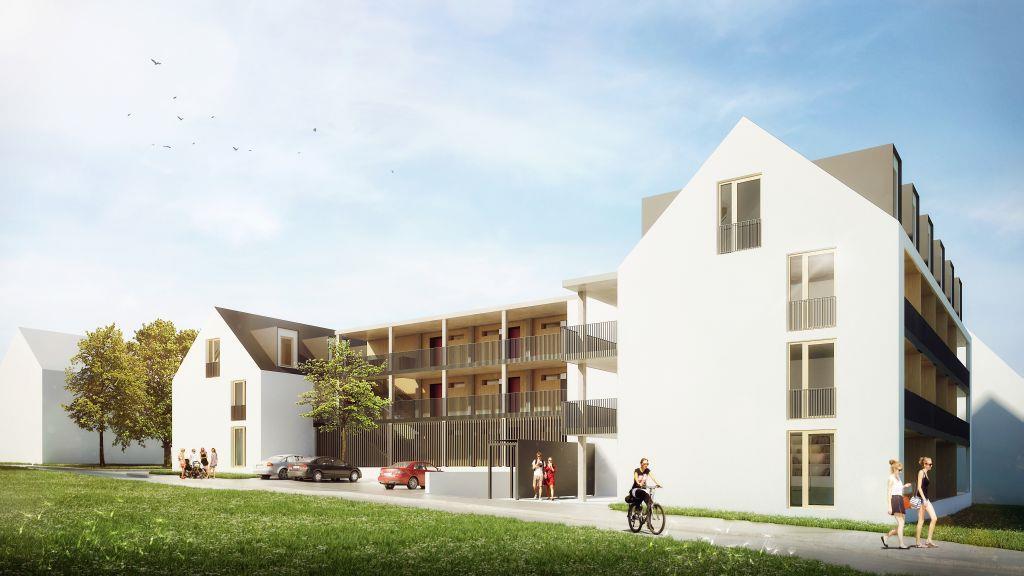 Neubau von Mietwohnungen Mietwohnungsneubau in Weingarten Erstes Nullenergiehaus in