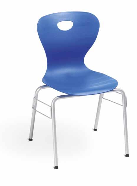 Agiro-four kunststoff Schale: Ergonomisch geformte, elastische Kunststoff-Sitzschale mit