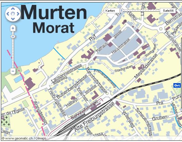 Abbildung 31: Stadtplan Murten (geomatic.