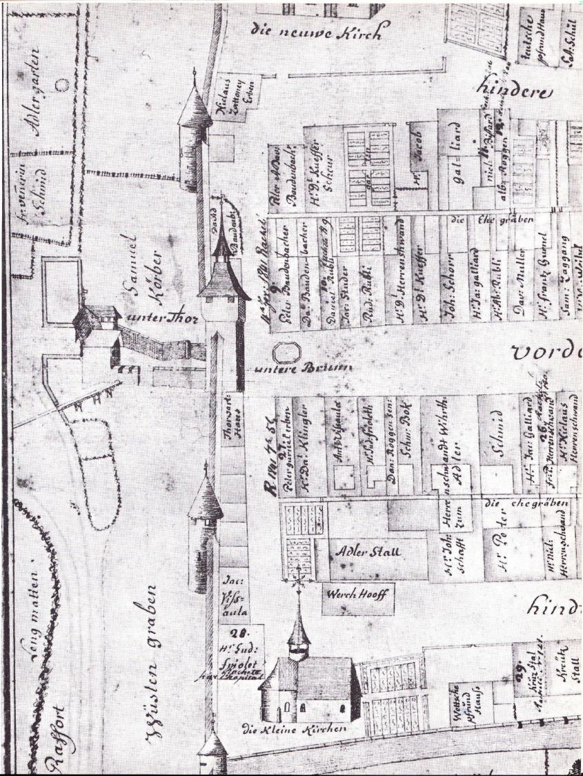 Gruppe Bernertor: Abbildung 32: Stadtplan