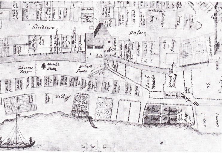 Gruppe Rathaus: Abbildung 35: Stadtplan Rathaus (Vissaula, 1734)