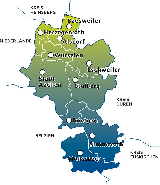 Standorte Integration Point Jobcenter StädteRegion Aachen Aachen 5 FM/ AV 4 SB Leistung 4 EZ Monschau 0,5 FM 0,5 Leistung 0,5 EZ Alsdorf 2 FM/ AV 2 Leistung 2 EZ Eschweiler/ Stolberg