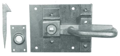 2. IV. Stalltürschloss/(Stall-)Türfalle, verzinkt Lock for stable doors/ Latch lock (for stable doors), zinc-plated 2.IV.1.