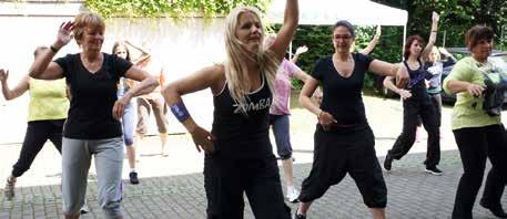 Körper & Bewegung 3 ZUMBA - Join the fitness-party! ZUMBA ist ein vom Latino-Lebensgefühl inspiriertes Tanz- und Fitness-Programm mit südamerikanischer und internationaler Musik und Tanzstilen.