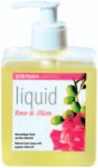 Edle Flüssigseifen LIQUID Feine liquid soaps mit pfl egendem Bio-Olivenöl in eleganter 250 ml