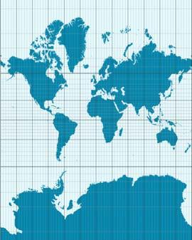 Gerhard Mercator (1512 1594) 43/52 der große e Kartograph Mercator hat sich die Abbildung der Erde auf die Ebene so vorgestellt: um den Globus einen Papierzylinder gewickelt Gerhard Mercator (1512