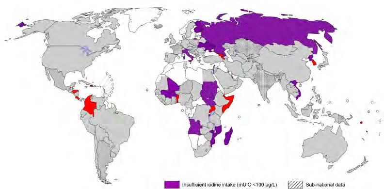 Adequate No data 2017 20 Länder mit Jodmangel Insufficient