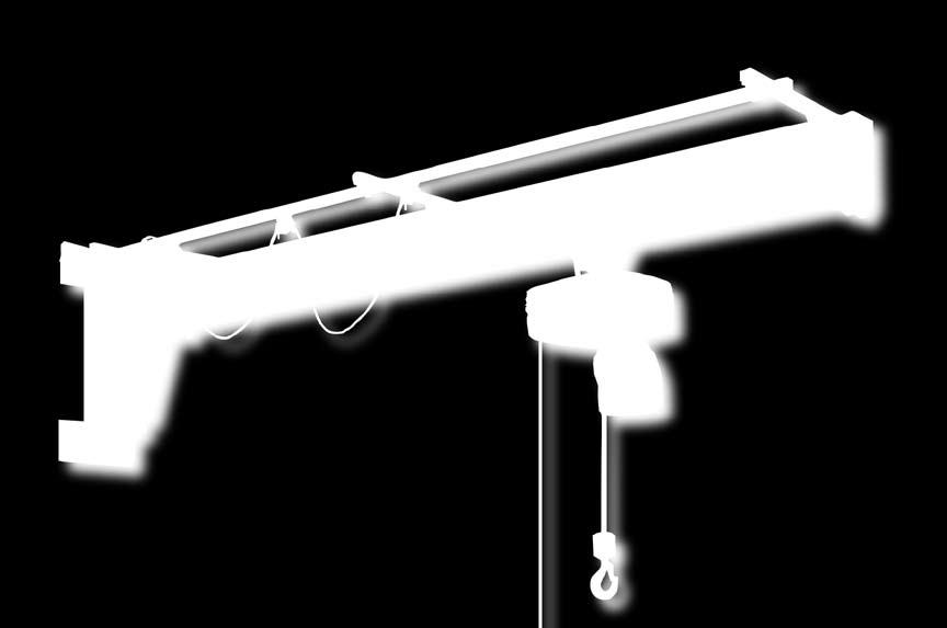 Hebezeuge H 61 Wandschwenkkran mit Elektro-Kettenzug Ausstattung: Mit Befestigungsplan. Der Schwenkbereich ist vom Befestigungsort und der -art abhängig. Nach UV- und VDE-Vorschriften.