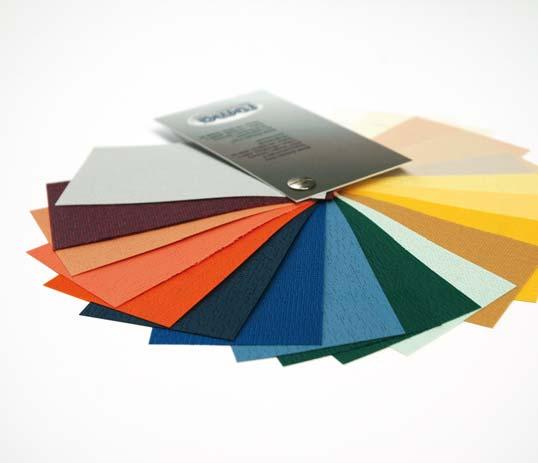 Rollladenprofilfarben Je nach gewähltem Profiltyp sind bis zu 19 attraktive Farben erhältlich.