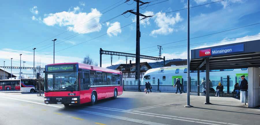 BERNMOBIL übernimmt im Aare- und im Gürbetal zusätzlich sechs Buslinien und verdoppelt damit ihren Einsatz im Regionalverkehr.