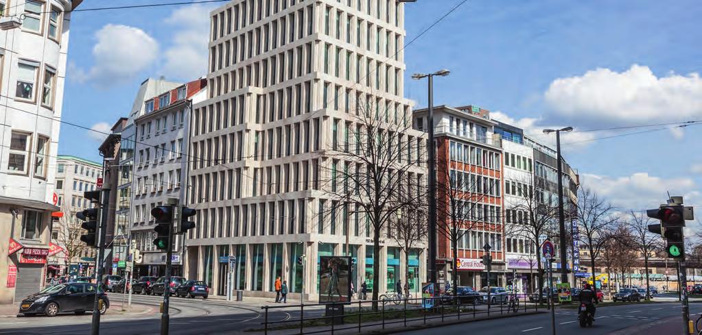 Modernes Bürogebäude in Bremen Bremen: Jagd auf renditeträchtige Objekte Mit einem Flächenbestand von 3,2 Mio. m² spielt der Bremer Büromarkt in der Liga von Dresden und Dortmund.