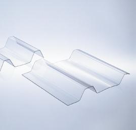 Trapezlichtplatten aus Polycarbonat lassen sich daher bei jeglichen Witterungsbedingungen problemlos be- und verarbeiten. Trapezlichtplatten aus PVC Seite 8 Widerstandsfähig und bruchfest.