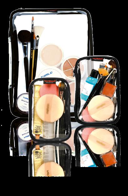5 TM-4-2 (Medium) Clear make-up organizer with zipper, including 2 medium zipper bags (TM-5-2). Fits perfectly into our large Make-up Soft Case (TM-1-1, TM-1-4).