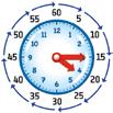 Die große Uhr hat ein Zifferblatt mit den Zahlen 1 bis 12 und zwei Zeiger. Sie zeigen, wie spät es ist. Der kleine Zeiger zeigt dabei die Stunden an. Deshalb heißt er auch Stundenzeiger.
