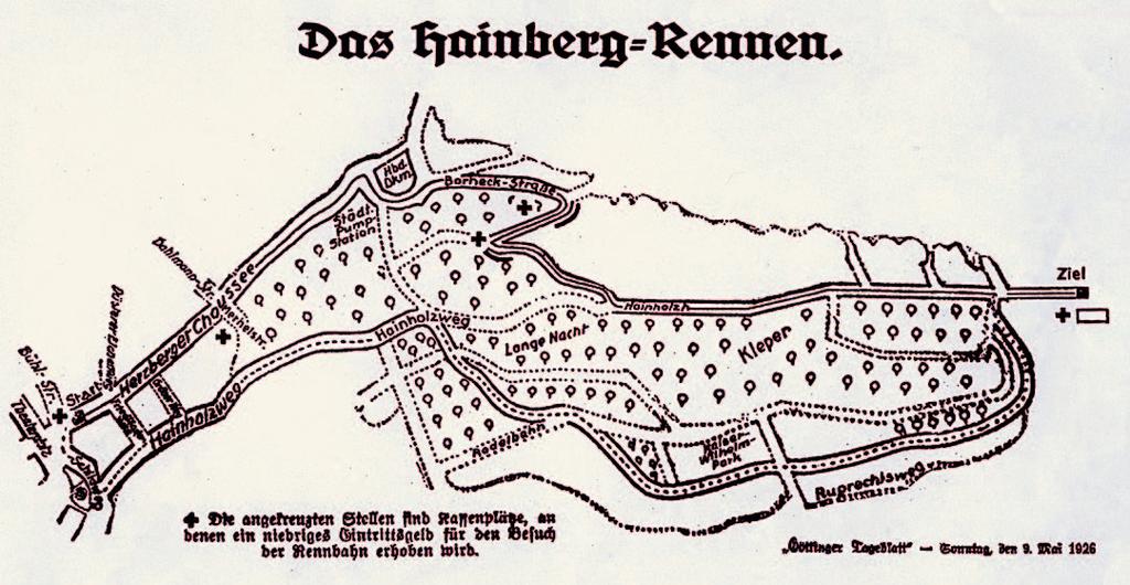 Hainbergrennen Historik am 27. Mai 2006 für Historische Fahrzeuge Autos und Motorräder Eines der wohl schönsten Bergrennen in der Zeit von 1923 bis 1934 ist wohl Göttingen gewesen.