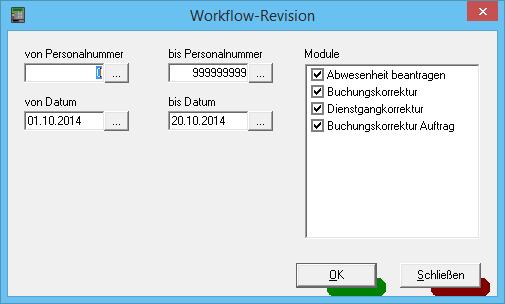 Revision Workflow Die Personalabteilung hat über eine Revisionsmöglichkeit in der bedatime.zeit Zugriff auf alle laufenden und abgeschlossenen Anträge.