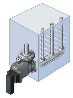 Befeuchter für vorhandenen Dampf Prinzip: Druckdampf aus vorhandenem Dampfnetz Dampf: zentraler