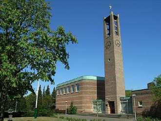 Franciscus Assisie Kirche in Nijmegen (1949, 1997 abgetragen).