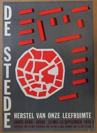 Kapitel 7 Wohnen auf dem Land und in der Stadt - Vom Reihenhaus zum Etagenbau Abb. 153 - Plakat zur Ausstellung De Stede.