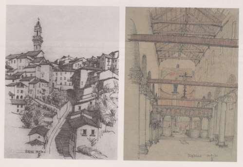 Kapitel 3 Johannes Fake Berghoef und die (moderne) Architektur Eindrücke dieser Reise äußern sich in seinem Nachlass in bewundernden und faszinierten Berichten über die italienische Architektur und