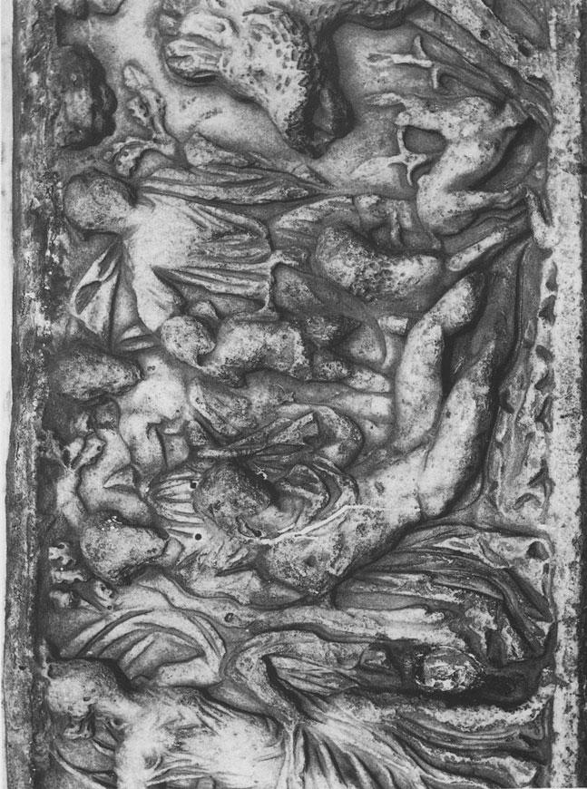 Tafel 18: Blera, Kathedrale. Adonis-Sarkophag. L 1.98 H 0.57 B 0.55.
