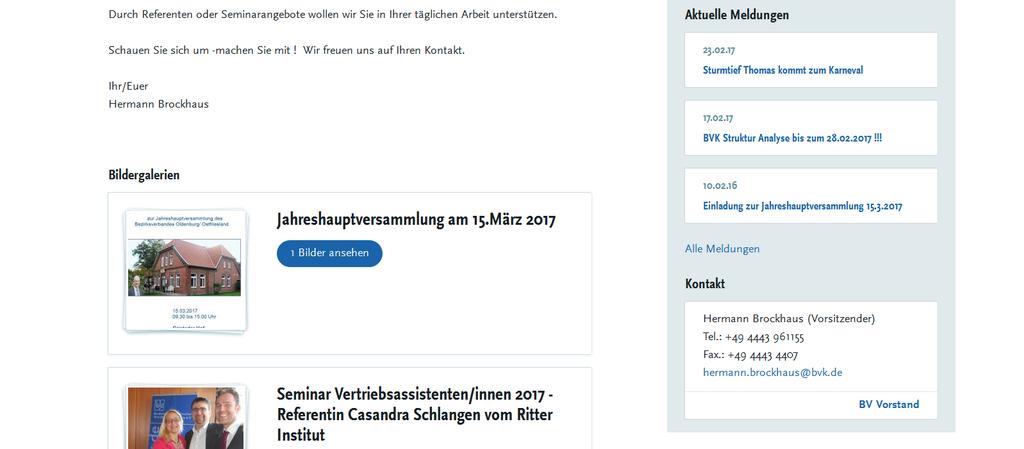 3.) neue BV Homepage ab 02.2017 http://oldenburg-ostfriesland.bvk.