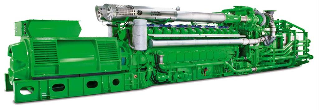 Entwicklung Wirkungsgrad und Mitteldruck GE Jenbacher Baureihe J624 TSTC6 V24 h = Zylinder 6,24 l/zylinder n V h = 1.