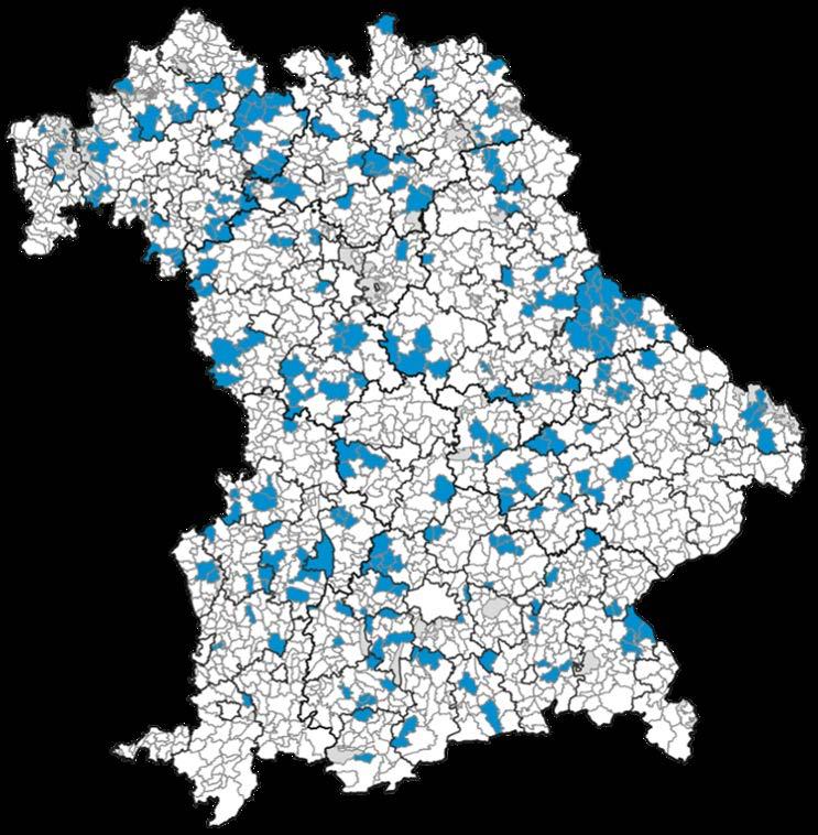 416 Gemeinden mit Förderbescheid Bisherige Fördersumme: 546,5 Mio. Über 25.