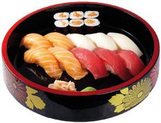 mini D 3 Sushi, 3 Maki Sushi Set klein B,D 7 Sushi, 3 Maki Sushi Set