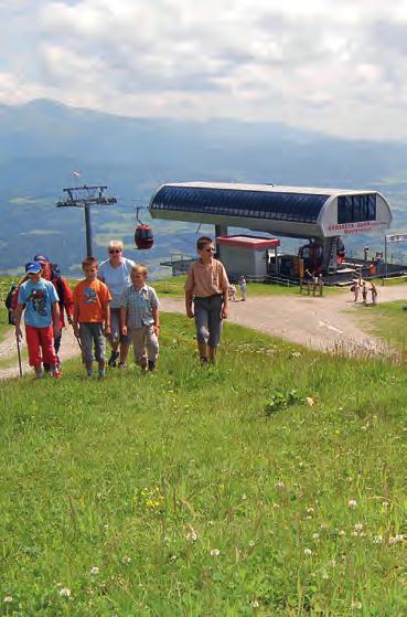 Herrliche Wanderungen zu den romantischen Bergseen sowie urigen Almhütten des größten UNESCO npark Österreichs und abwechslungsreiche Radtouren in allen Höhenund Schwierigkeitsgraden runden das