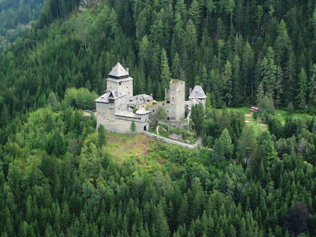 Jahrhundert erbaut, blickt der älteste Teil der Burg Finstergrün (der heute nur noch als Ruine zu besichtigende Wehrturm) auf eine 1000 jährige Geschichte zurück. Im 14. Und 15.