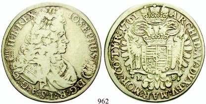 962 Joseph I., 1705-1711 1/2 Taler 1711, Kremnitz K-B.
